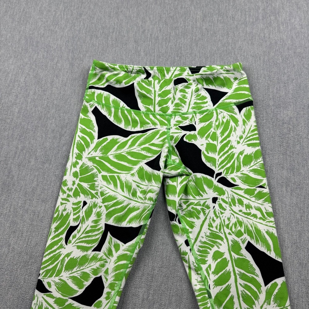 Alo Yoga Leggings Women Small Green Airbrush 29"‎ Tropical Palm Spring Training - Picture 2 of 14